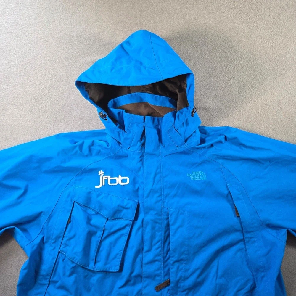The North Face Snowboard Jacket Mens 2XL Blue Hyvent Ski Patrol Waterproof Hood